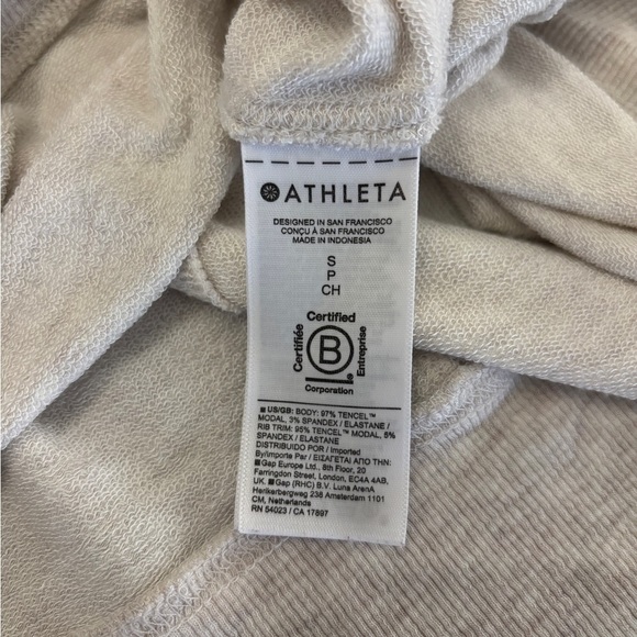 Athleta Women's Small Studio Barre Top Cowl Neck Balletcore Loungewear Layer - Picture 10 of 12